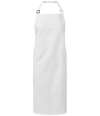 PR120 Premier Recycled Polyester and Fairtrade Organic Cotton Bib Apron White colour image